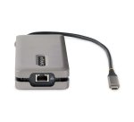 StarTech.com USB-C Multiport Adapter, 4K 60Hz HDMI/VGA, 3-Port USB Hub, 100W Power Delivery Pass-Through, GbE, Travel Docking Station met Charging, Mini Dock, 30cm Wrap-Around Kabel