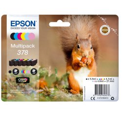 Epson Squirrel Tinta multipack 6 colores 378 Claria Photo HD Ardilla