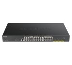 D-Link DGS-1250-28XMP Géré L3 Gigabit Ethernet (10/100/1000) Connexion Ethernet, supportant l'alimentation via ce port (PoE) Noir