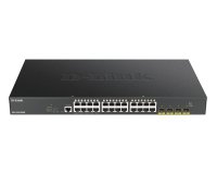 D-Link DGS-1250-28XMP Géré L3 Gigabit Ethernet (10/100/1000) Connexion Ethernet, supportant l'alimentation via ce port (PoE) Noir