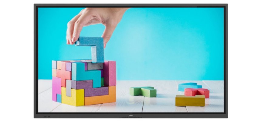 Philips E-Line 75BDL3152E Écran plat de signalisation numérique 190,5 cm (75") 350 cd/m² 4K Ultra HD Noir Écran tactile Intégré dans le processeur Android 16/7