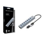 Conceptronic HUBBIES21G hub di interfaccia USB 3.2 Gen 1 (3.1 Gen 1) Type-A 5000 Mbit/s Grigio