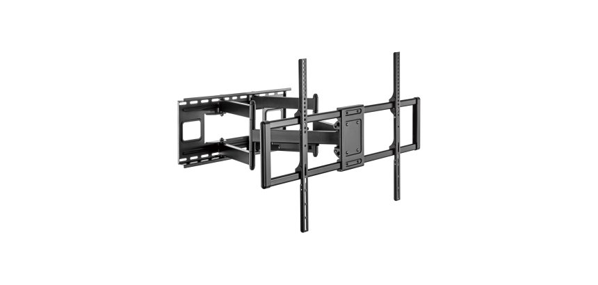 AISENS Soporte Pro Giratorio, Inclinable Y Nivelable Para Monitor/tv 120kg De 60-120, Negro
