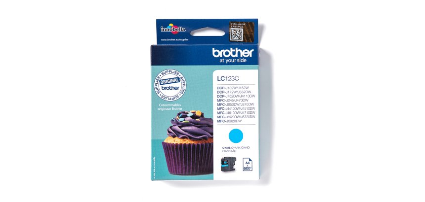 Brother LC123C cartuccia d'inchiostro 1 pz Originale Ciano