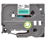 Brother TZE-741 ruban d'étiquette Noir sur vert TZ