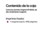 HP Cartucho de tinta Original 953XL de alto rendimiento magenta