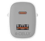 Celly UPTC1USB1USBC35 Caricabatterie per dispositivi mobili Universale Bianco AC Ricarica rapida Interno