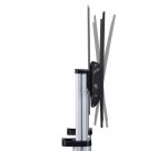 StarTech.com Support TV à Roulettes pour Écrans Plats de 60 à 100 pouces jusqu'à 100 kg, Réglage en Hauteur par Manivelle, Support/Chariot Télé Mobile