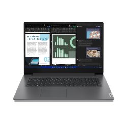 Lenovo V17 G4 IRU Intel® Core™ i7 i7-1355U Ordinateur portable 43,9 cm (17.3") Full HD 16 Go DDR4-SDRAM 512 Go SSD Wi-Fi 6 (802.11ax) Windows 11 Pro Belge Gris