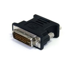 Adaptador Conversor DVI-I a VGA - DVI-I Macho - HD15 Hembra - Negro