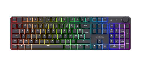 Trust GXT 868 Torix clavier Gaming FR sans fil +USB AZERTY Français Noir