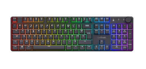 Trust GXT 868 Torix clavier Gaming FR sans fil +USB AZERTY Français Noir