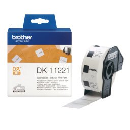 Brother DK-11221 nastro per etichettatrice Nero su bianco