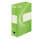 Boîte archives esselte vivida carton ondulé recyclable a4 2 50x80x352mm parois doubles dos 80mm livré plat coloris vert