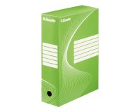 Boîte archives esselte vivida carton ondulé recyclable a4 2 50x80x352mm parois doubles dos 80mm livré plat coloris vert