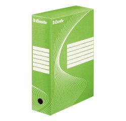 Boîte archives esselte vivida carton ondulé recyclable a4 2 50x80x352mm parois doubles dos 80mm livré plat coloris vert