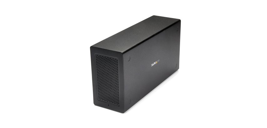 StarTech.com Thunderbolt 3 PCIe Expansion Chassis, External Enclosure with One PCI Express Slot, PCIe Box for Laptops/Desktops/All-In-Ones, 5K/4K Output Via TB3/DP Ports, TAA Compliant
