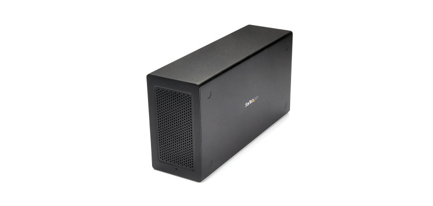 StarTech.com Thunderbolt 3 PCIe Uitbreidingschassis, Externe behuizing met één PCI Express slot, PCIe-box voor laptops/desktops/All-In-Ones, 5K/4K output via TB3/DP-poorten, TAA Compliant