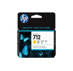 HP Cartouche d'encre DesignJet 712, jaune, 29 ml