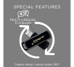 Integral INFD16GB360SEC3.0 lecteur USB flash 16 Go USB Type-A 3.2 Gen 1 (3.1 Gen 1) Noir, Or