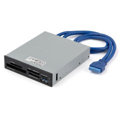 StarTech.com Lector Interno USB 3.0 para Tarjetas Memoria Flash SD MicroSD MS CF con Soporte para UHS-II - Grabador de Tarjetas de Memoria SD/MicroSD/Memory Stick/Compact Flash