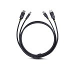 StarTech.com Câble KVM DisplayPort de 1,8m et USB 5Gbps, 4K 60Hz, Câble Combo à Compatibilité Universelle DP 1.2 et USB pour Commutateurs/Switchs KVM