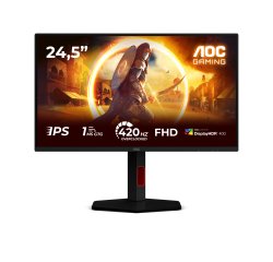 AOC G4 25G4KUR Monitor PC 62,2 cm (24.5") 1920 x 1080 Pixel Full HD LED Nero, Rosso