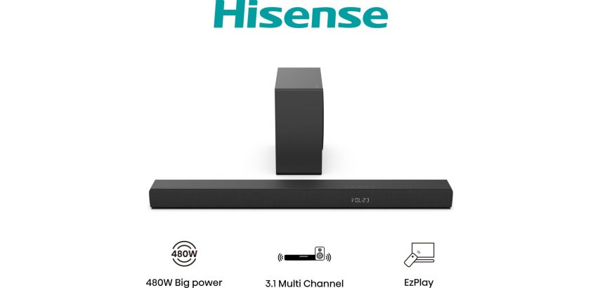 Hisense HS3100 Black 3.1 channels 480 W