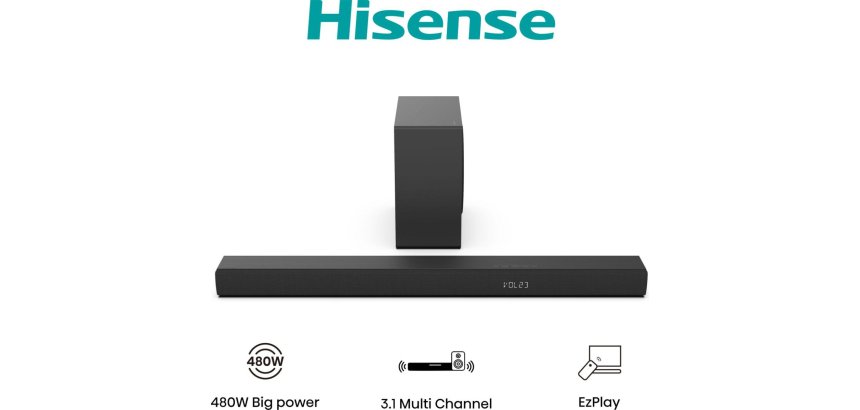 Hisense HS3100 Black 3.1 channels 480 W