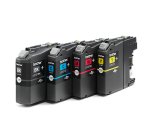 Brother LC121 Pack 4 cartouches 1 noire + 3 couleurs pour imprimante jet d'encre