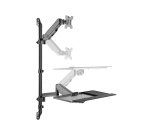 Equip Estación de trabajo mural con un solo monitor de 17"-32