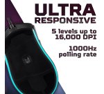 Acer Predator Cestus 333 Gaming Mouse, PMW410, USB2.0, Black, Up to 16000 dpi, Wired, 6 buttons