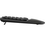 Logitech Wave Keys for Business, tastiera wireless ergonomica con supporto per i polsi imbottito, tecnologia Secure Logi Bolt, Bluetooth, compatibile con Windows/Mac/Chrome/Linux - Grafite