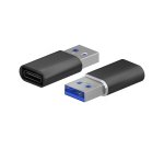 AISENS Mini Adaptador USB 3.2 Gen2 / USB 2.0 3A, Tipo USB-C/H-A/M, Negro