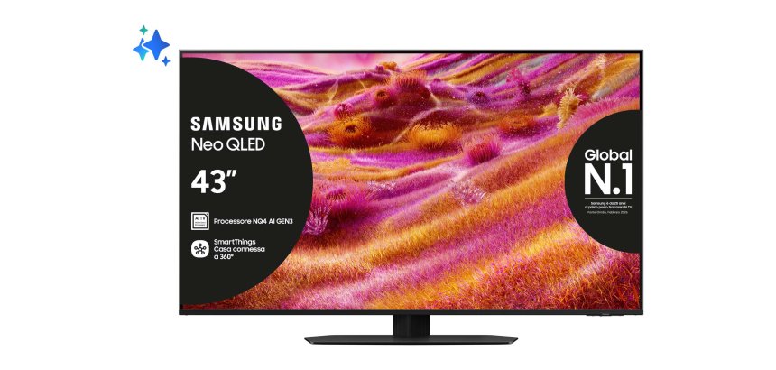 Samsung QE43QN90FAT 109.2 cm (43") 4K Ultra HD Smart TV Wi-Fi Black