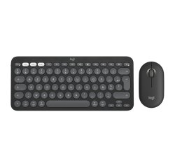 Logitech 920-012214 clavier Souris incluse Universel RF sans fil + Bluetooth AZERTY Français Graphite