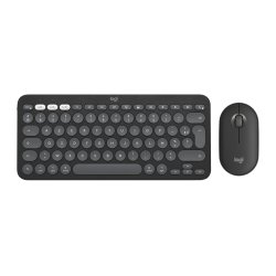 Logitech 920-012214 clavier Souris incluse Universel RF sans fil + Bluetooth AZERTY Français Graphite