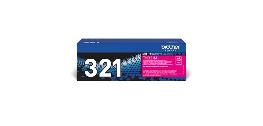 Brother TN-321 / TN321M Tóner original magenta de capacidad estándar (1500 páginas)