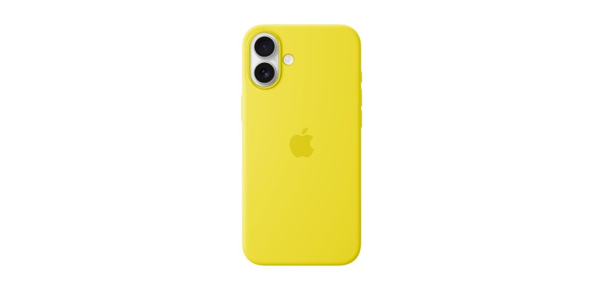 Apple Funda de silicona con MagSafe para el iPhone 16 Plus - Amarillo carambola
