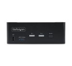 StarTech.com Switch KVM DisplayPort 2 Ports, 8K 60Hz / 4K 144Hz, DP 1.4, 2 Ports USB 10Gbps, 4 Ports USB HID, Commutateur KVM, Commutation par Touches de Raccourci, Conforme TAA