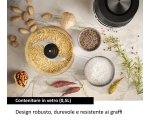 Haier Tritatutto I-Master Serie 5 Nero, 4 lame in acciaio inox, 2 livelli di velocità, Ciotola in vetro 0,5 L