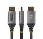 StarTech.com Câble DisplayPort 2.1 de 2m, Câble DisplayPort DP80 Certifié VESA, 10K/8K 60Hz Non Compressé, 16K 60Hz/8K 240Hz avec DSC 1.2a, Câble d'Écran DP 2.1