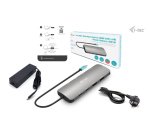 i-tec Metal USB-C Nano 2x Display Docking Station with PD 100 W + Charger 100W