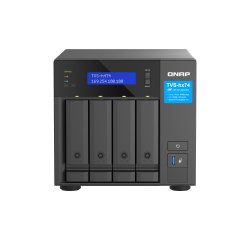 QNAP TVS-H474 NAS Tower Intel® Pentium® G7400 8 GB DDR4 0 TB QuTS hero Black