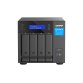 QNAP TVS-H474 NAS Tower Intel® Pentium® G7400 8 GB DDR4 0 TB QuTS hero Black