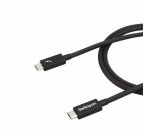 StarTech.com 1m Thunderbolt 3 Kabel, 20Gbps, 100W PD, 4K, Thunderbolt Gecertificeerd, Thunderbolt 4/USB 3.2/DisplayPort Compatibel, Wit