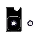Celly COLGLICAM1153VL protezione per lo schermo e il retro dei telefoni cellulari Protezione per obiettivo della fotocamera Apple 1 pz