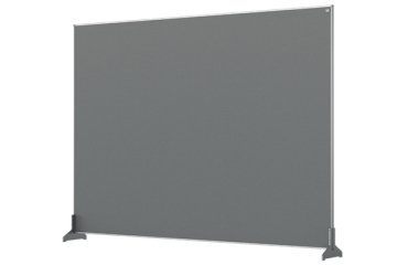 Separateur bureau nobo en tissu 1400x1000mm coloris gris