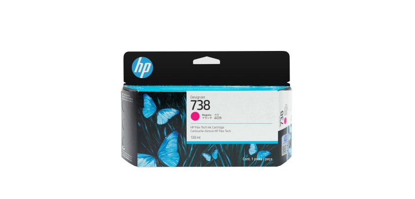 HP Cartuccia di inchiostro magenta DesignJet 738 da 130 ml