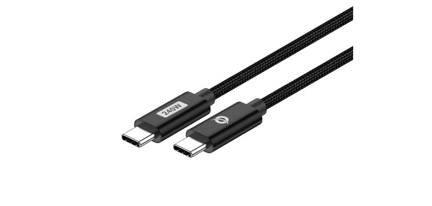 Conceptronic ETTA03B20 USB C-C PD 3.1 240W Fast Charging Cable 2M, 48V 5A, 480Mbps, E-Mark
